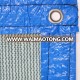 HYY09052 90gsm blue blacked colored with PP edge sewed mono tire construction scaffolding net